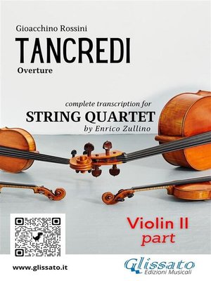 cover image of Violino II part of "Tancredi" for String Quartet